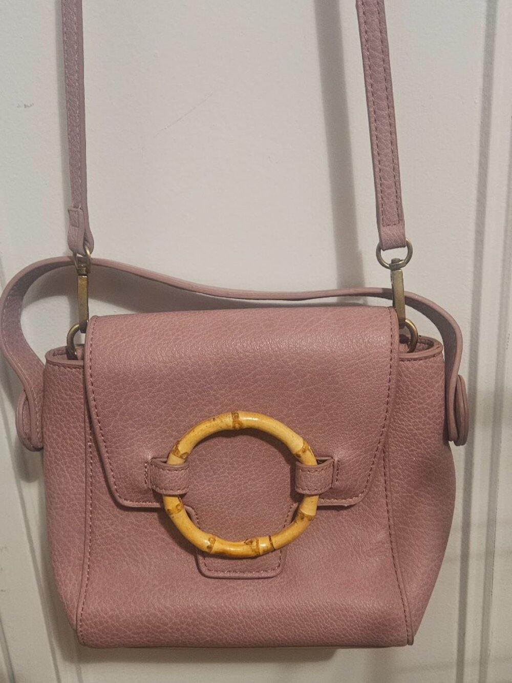 Free people crossbow bag in mauve